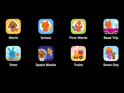 SAGO MINI Android: SAGO Mini: World,SAGO Mini: School,First Words,Road Trip,SAGO Mini Town,Trains