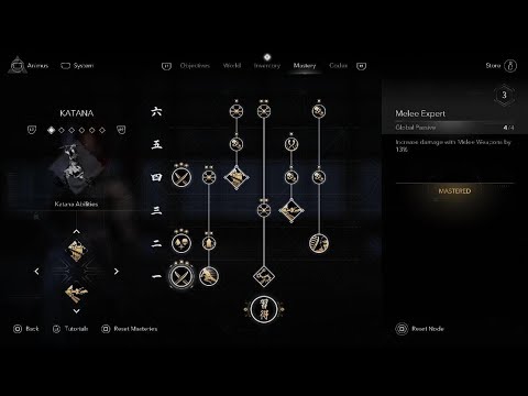 Assassin's Creed Shadows KATANA MASTERY FULLY UPGRADED AFTER TITLE UPDATE 1.0.7