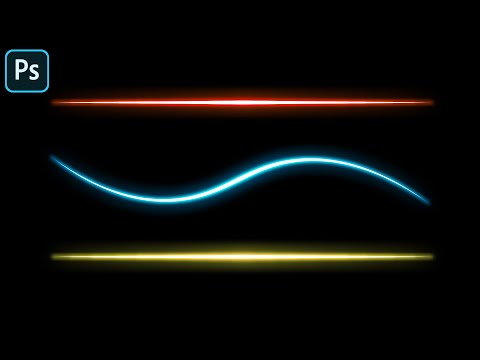 Easy Neon Glow Effect - Light Lines - Photoshop Tutorial