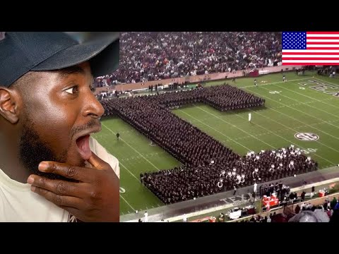 British Reaction to the Most INSANE Marching Band Ever – Texas A&M Halftime Show! 😳🇺🇸