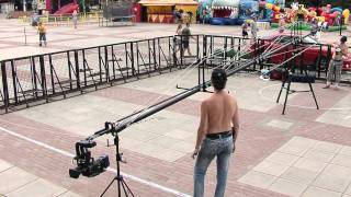 preview picture of video 'MONSTER ICG: Jib set-up and pre-shot test (time-lapse)'