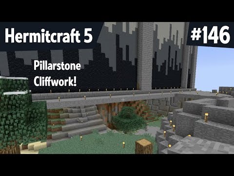 Pillarstone cliffwork! — Hermitcraft 5 ep 146