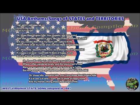 West Virginia State Song THE WEST VIRGINIA HILLS with vocal and lyrics