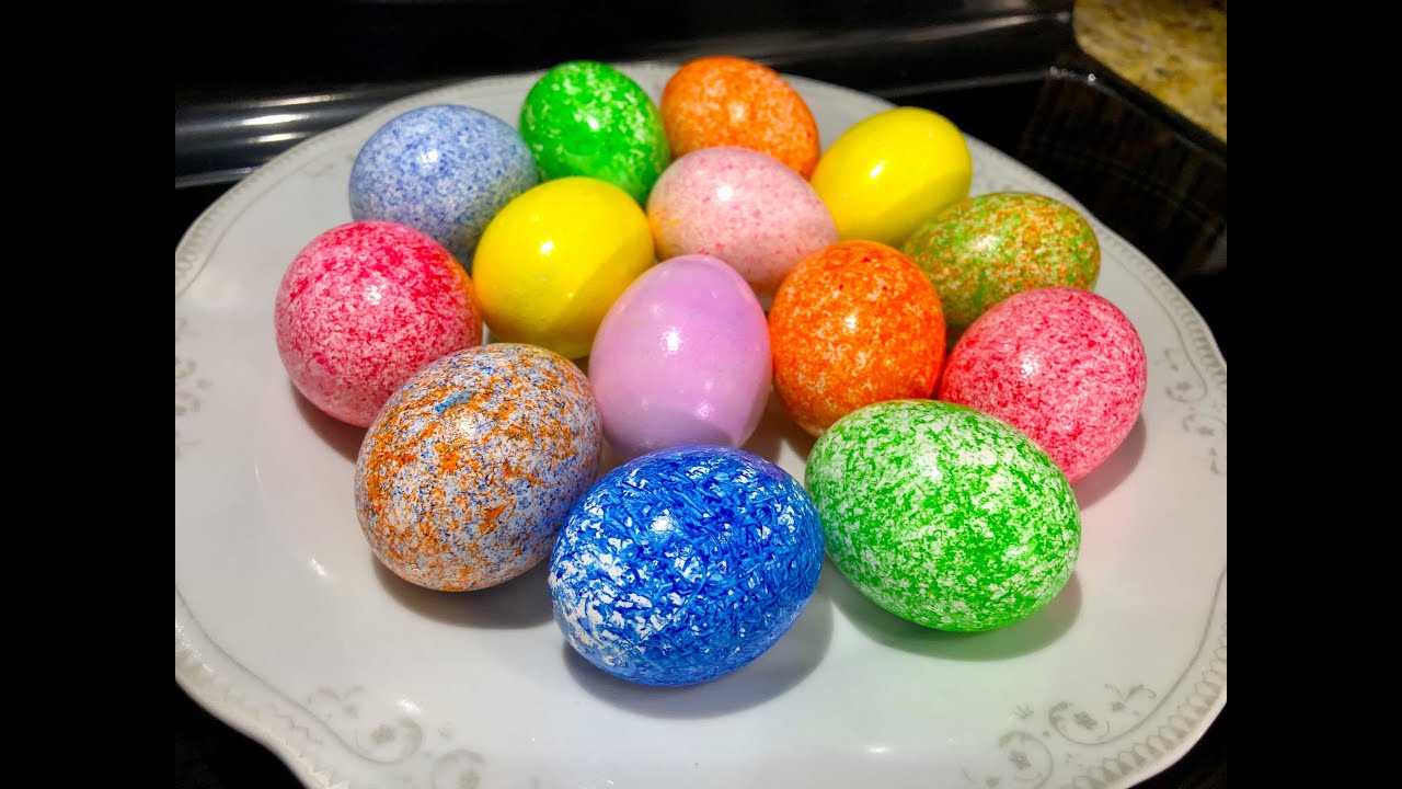 Сказочно Красивые Пасхальные яйца, красим за 1 минуту 3 яйца