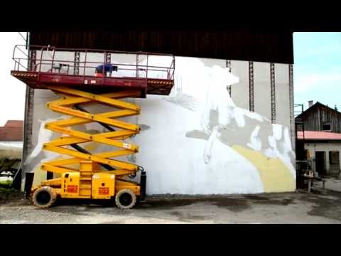 Street Art im Milchland Bayern || Artist: loomit || Projekt Schwaben