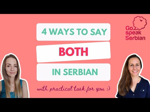 How can you say BOTH in Serbian