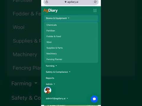 Navigating AgDiary on your mobile