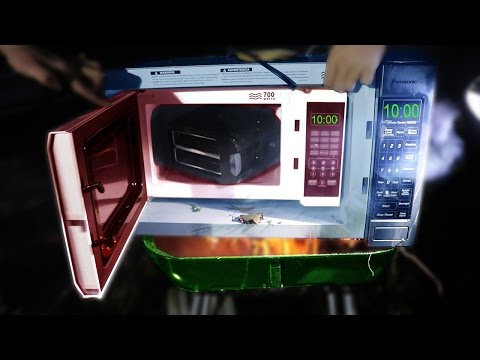 Grilling A Microwave Microwaving A Microwave Microwaving A Toaster Toasting An Iphone Watching Micro