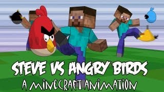 MINECRAFT VS ANGRY BIRDS MASHUP VIDEO PARODY(Part 1)