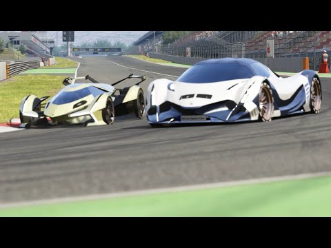 Lamborghini V12 Vision GT vs Devel Sixtesn at Barcelona Catalunya