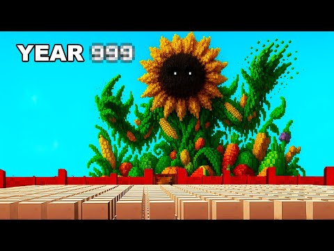 DEADLY Garden VS Villagers For 1000 Years