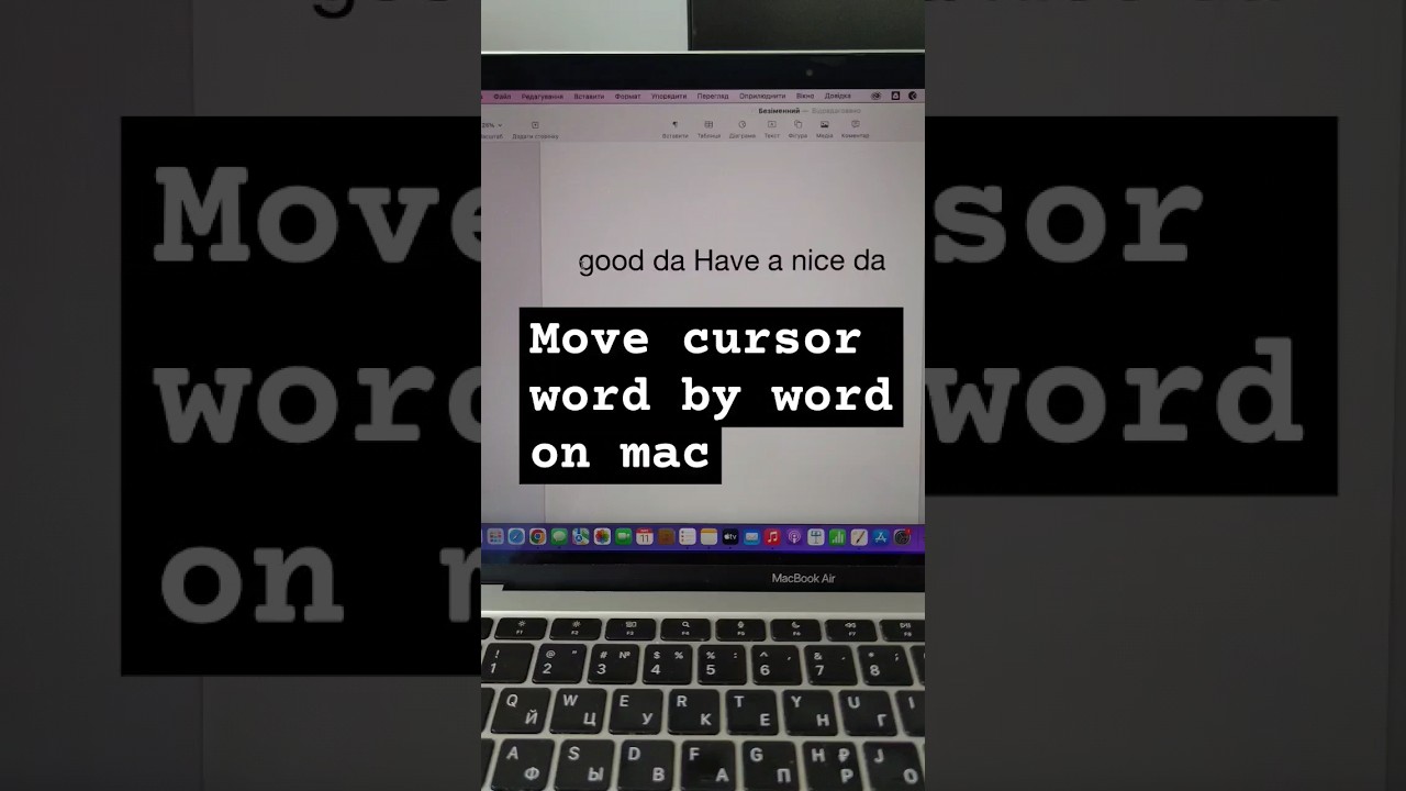 Move cursor word by word on Mac ↗️ MacBook tips by Dmytro.