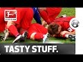 Bizarre Celebration - Goalscorer Bitten by Teammate!