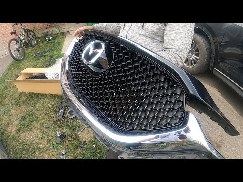 2017 and UP Mazda CX-5 Front bumper and Grill Removal