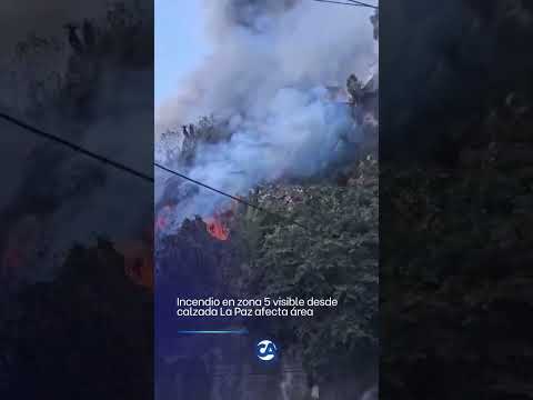 🔥🚒 Un incendio se registra en la 18 calle 48-83 de la zona 5