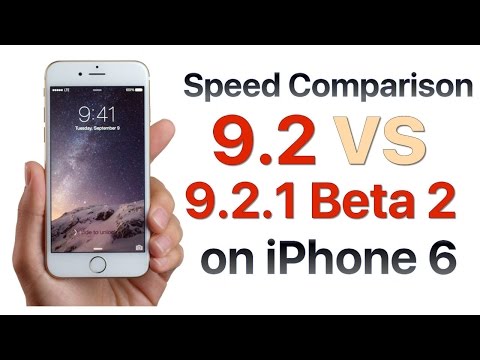 iPhone 6 iOS 9.2 vs iOS 9.2.1 Beta 2 / Public Beta 2 Build 13D14