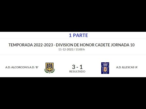 2022-12-11 Alcorcón B-Illescas A 1parte