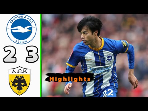 Brighton vs AEK Athens (2-3) | All Goals & Extended Highlights | UEFA Europa League 2023/24