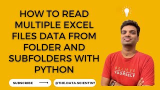 How To Read multiple excel files data from folder and subfolders with Python