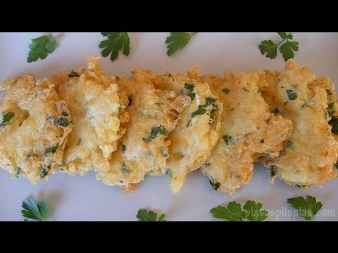 Tortis de bacalao y perejil
