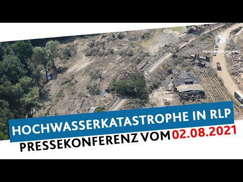 Nach Hochwasser: Tägliche Presseinformation zur aktuellen Lage (02.08.2021)
