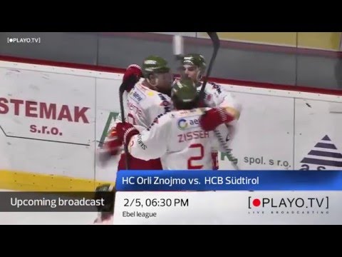 Upcoming - EBEL, HC Orli Znojmo vs. HCB Südtirol