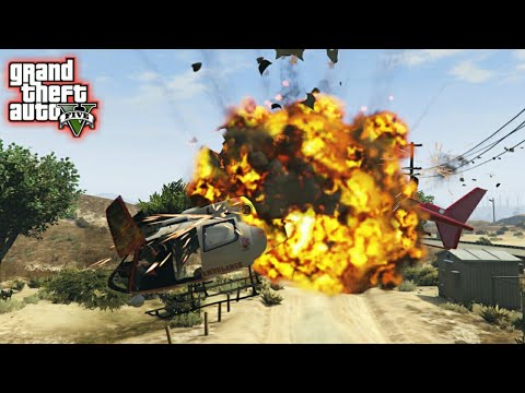 GTA 5 | Extreme Helicopter Crashes Compilation | Engine Failure | Game Lovers