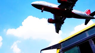 preview picture of video 'CLOSE Air India 433 (A319) || Landing at BodhGaya Int. Airport ||'