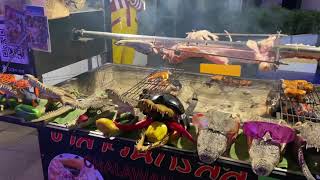 クロコダイルの回転焼きタイ　パタヤ　Crocodile grill
