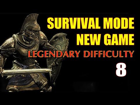 Skyrim SURVIVAL MODE Walkthrough Legendary Part 8 - Essential Survival Gear: Necromancer Amulet