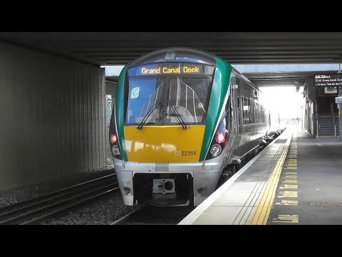 Irish Rail 22000 Class Intercity Train departing Clondalkin Fonthill Station