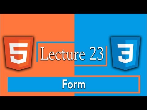 HTML5 and CSS3 Complete Course Tutorials | 23- Form in HTML5