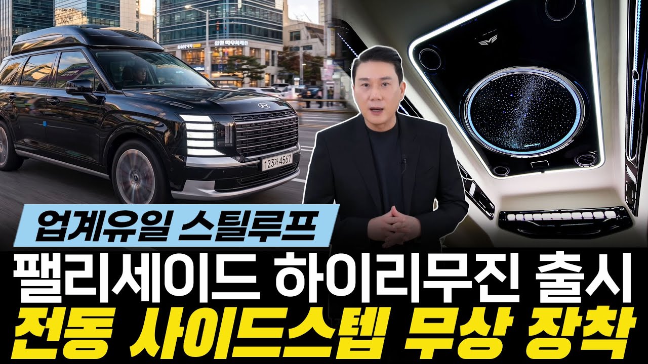[263화] 팰리세이드 하이리무진! 업계유일 스틸루프 + 전동 사이드스텝 무상 장착의 기회!