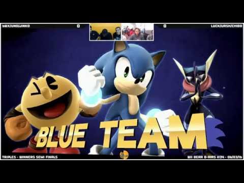 WBB #34 | 6WX, Jinko & Uno vs Chibo, Luck & Vash - Winners Semi Finals - Triples