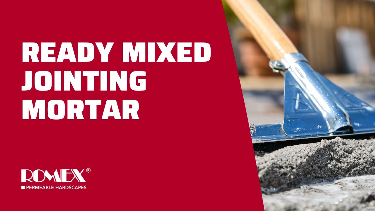 ROMPOX® ECOFINE Ready-Mixed Permeable Jointing Mortar Installation