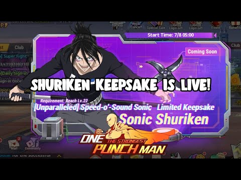 Sonic v2 Keepsake Is Live! One Punch Man The Strongest