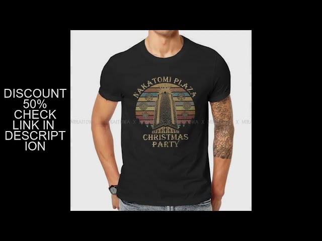 Vídeo relacionado con Die Hard Movie Christmas Party 1988 Bruce Willis Vintage Nakatomi Plaza Individuality Mens Hoodies Casual Cotton Unisex Black Sweatshirts L