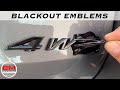 Blackout Car Emblems Logo Cheaply And Easily Plastidip Hyperdip