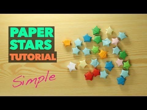How to Make lucky Paper Star ORIGAMI / Chinese paper star VERY EASY tutorial / DIY