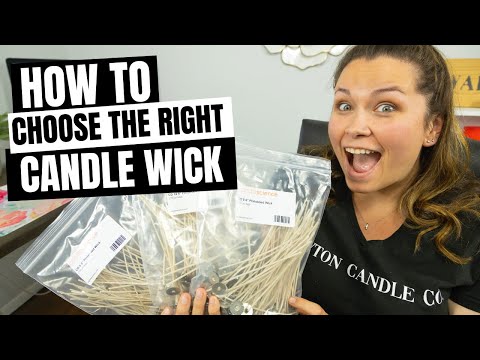 How to choose a candle wick- picking the right candle wick for your container