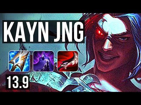 KAYN vs LEE (JNG) | 8 solo kills, 1.7M mastery, 19/3/4, 600+ games, Godlike | KR Master | 13.9