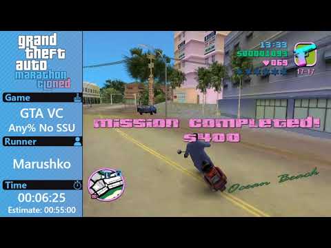 GTAMarathon 2019: Cloned - Grand Theft Auto: Vice City - Any% No SSU - Marushko