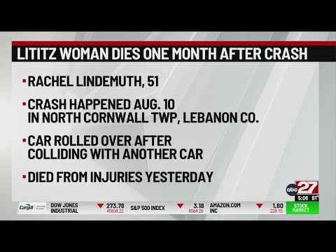Lancaster County woman dies month after crash