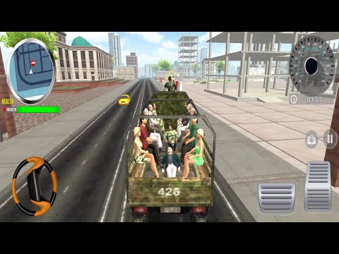 US Army Vehicle Transporter Truck: Military game - Cargo Army Helicopter - Android Gameplay