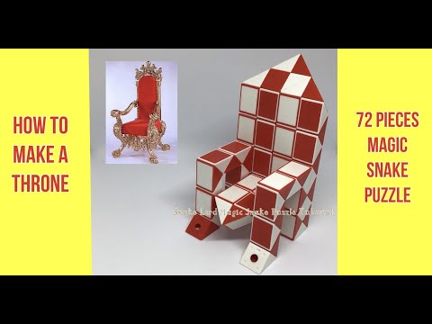 How To Make A Throne - 72 Pieces Magic Snake Puzzle #snakelordmagicsnakepuzzletutorial