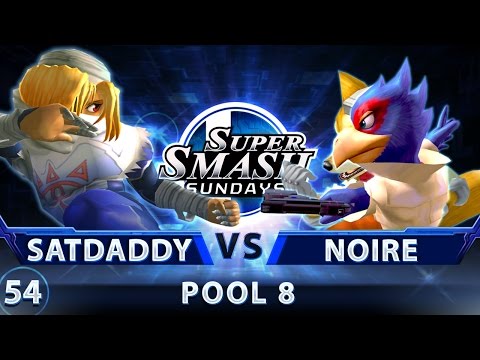 SSS 54 - 12YAN | satdaddy (Sheik) vs. Noire (Falco/Fox) - SSBM Pool 8 - Smash Melee