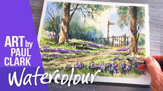 How to Paint Bluebell Woods - No.2 in Watercolour - A Step-by-step Guide