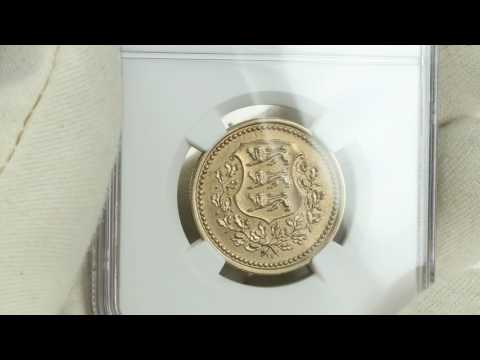 Coins.ee Auction 33. Estonia 25 senti 1928 - NGC MS63