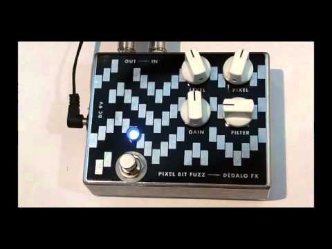 Bass effect pedal - Dedalo Pixel Bit Fuzz - Analog Bit Crusher Fuzz & Noise Generator