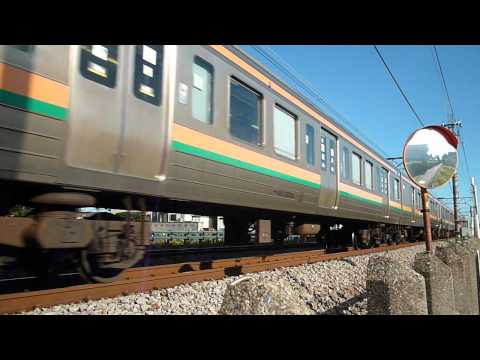 211系3000番台A27編成+C1編成891M　高崎線北本～鴻巣通過 2012.10.4